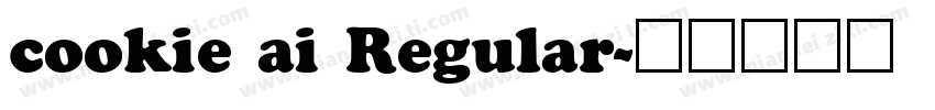 cookie ai Regular字体转换